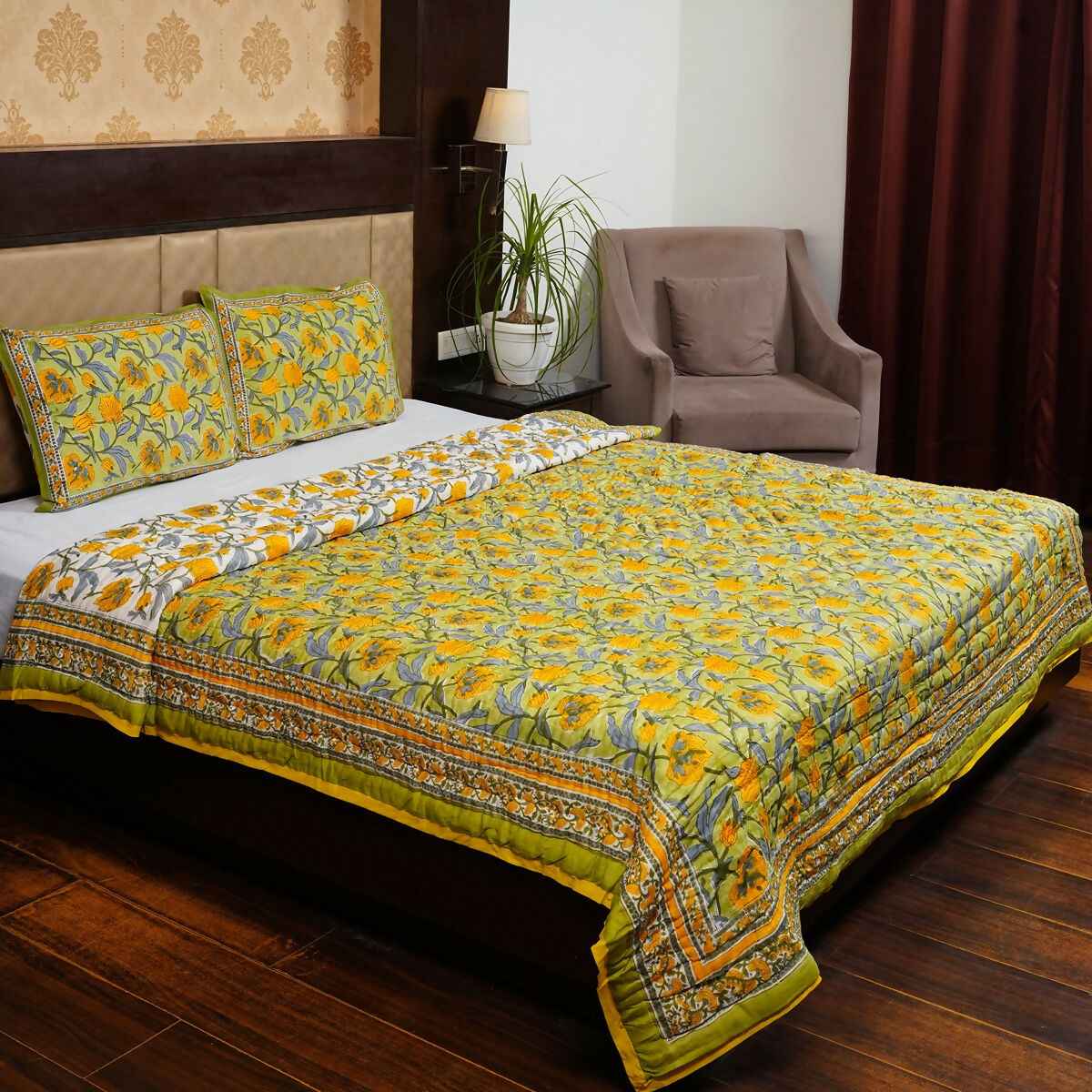 Organic Handmade Jaipur Quilt
