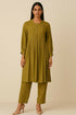 Mehandi Green Pintuck Georgette Shirt - Sitarahub Sitarahub,