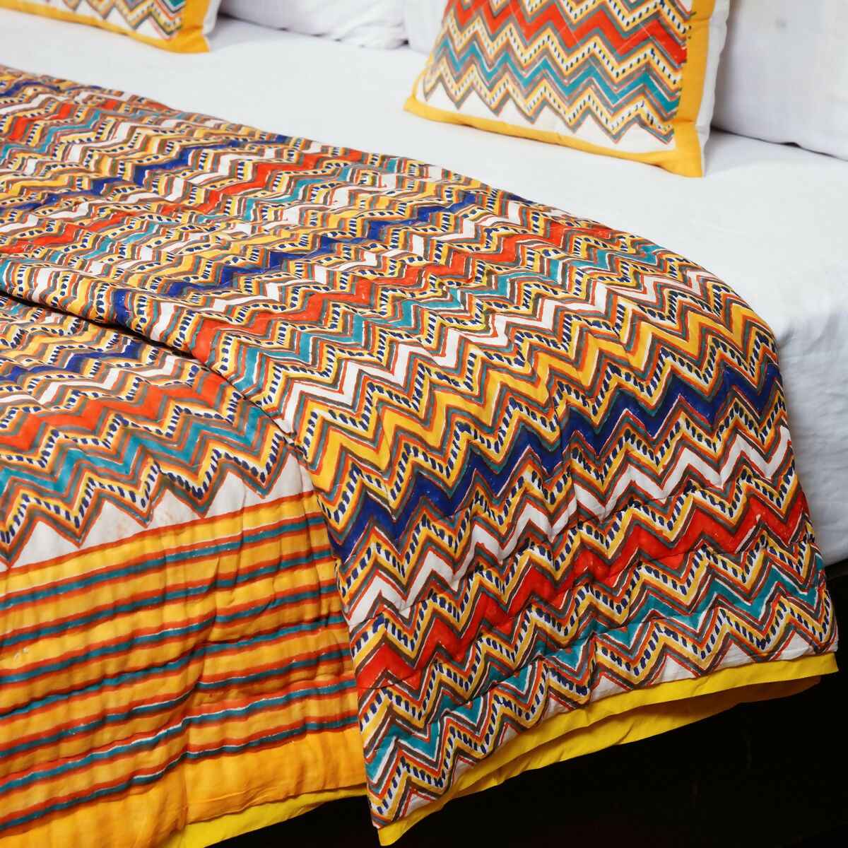 Organic Handmade Jaipur Quilt