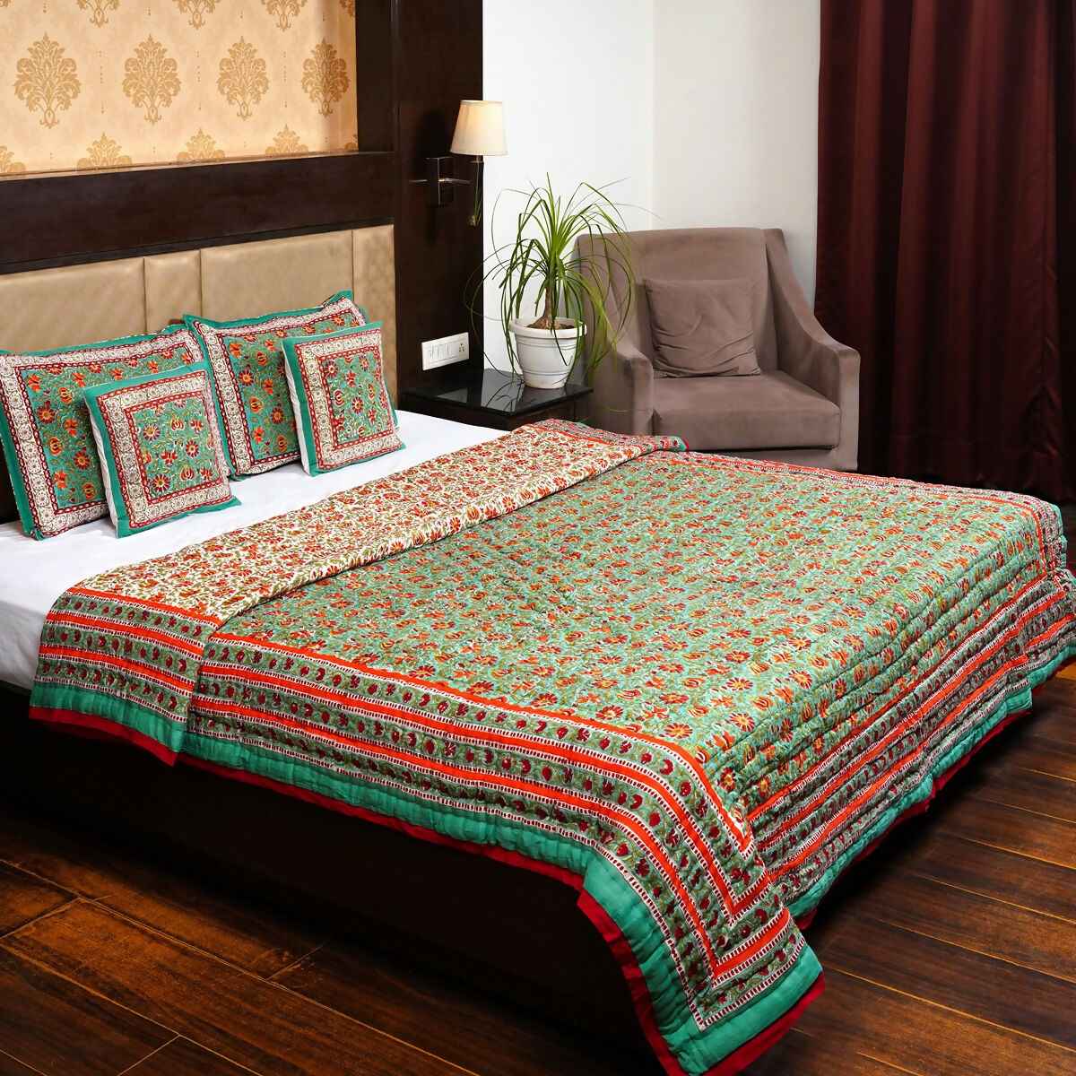 Organic Handmade Jaipur Quilt