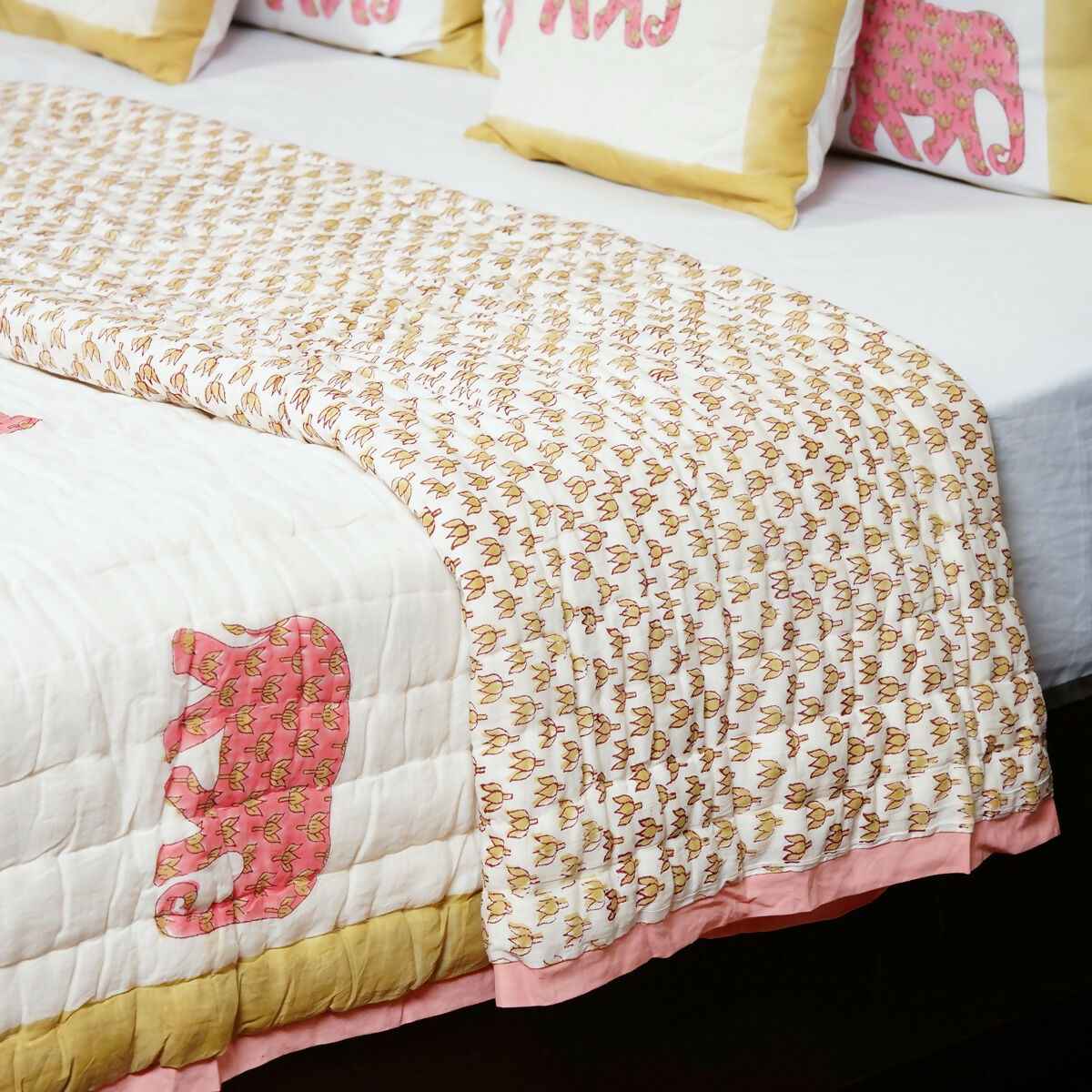 Organic Handmade Jaipur Quilt