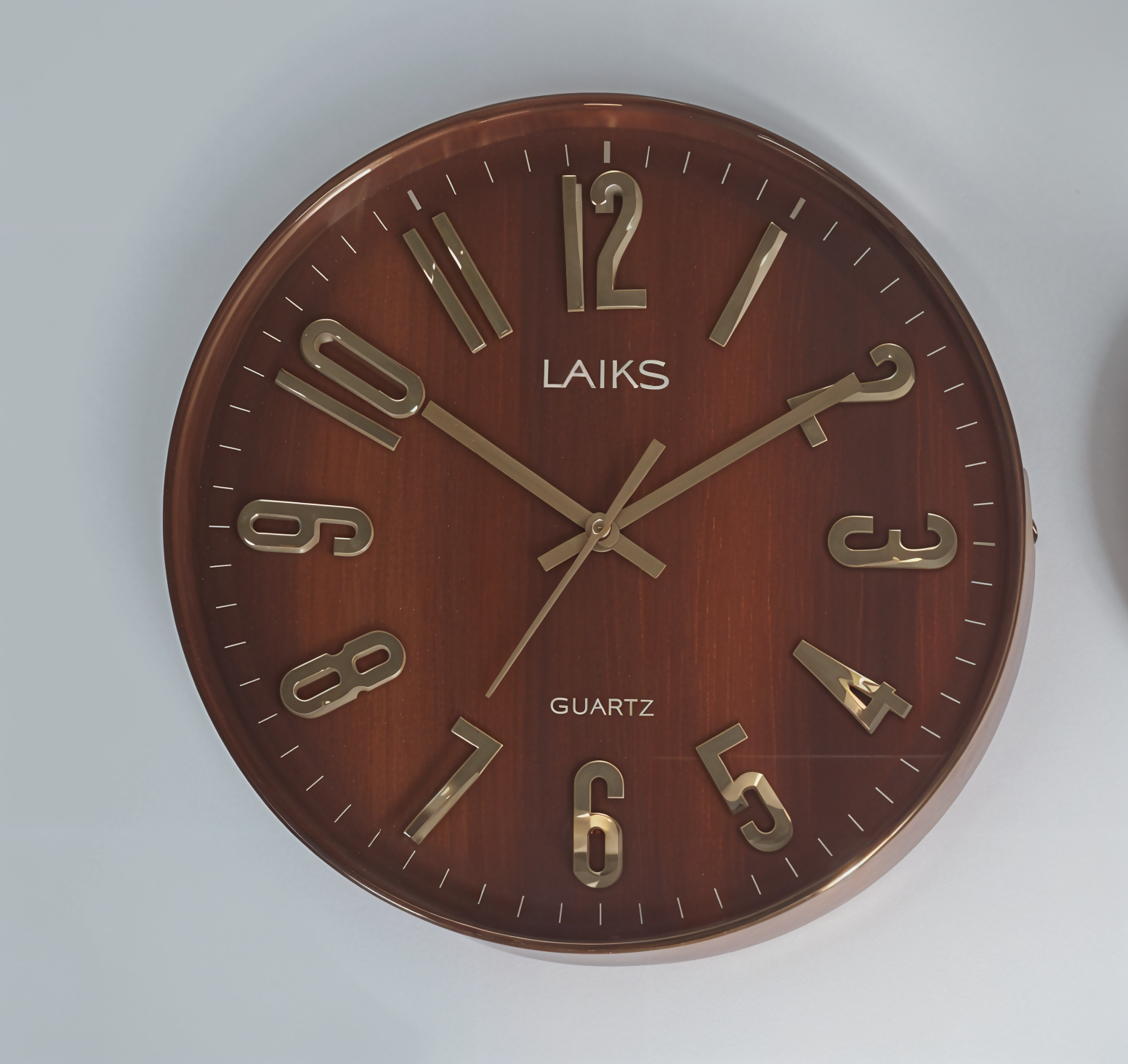 Modern Metallic Number Wall Clock - Sitarahub Sitarahub,