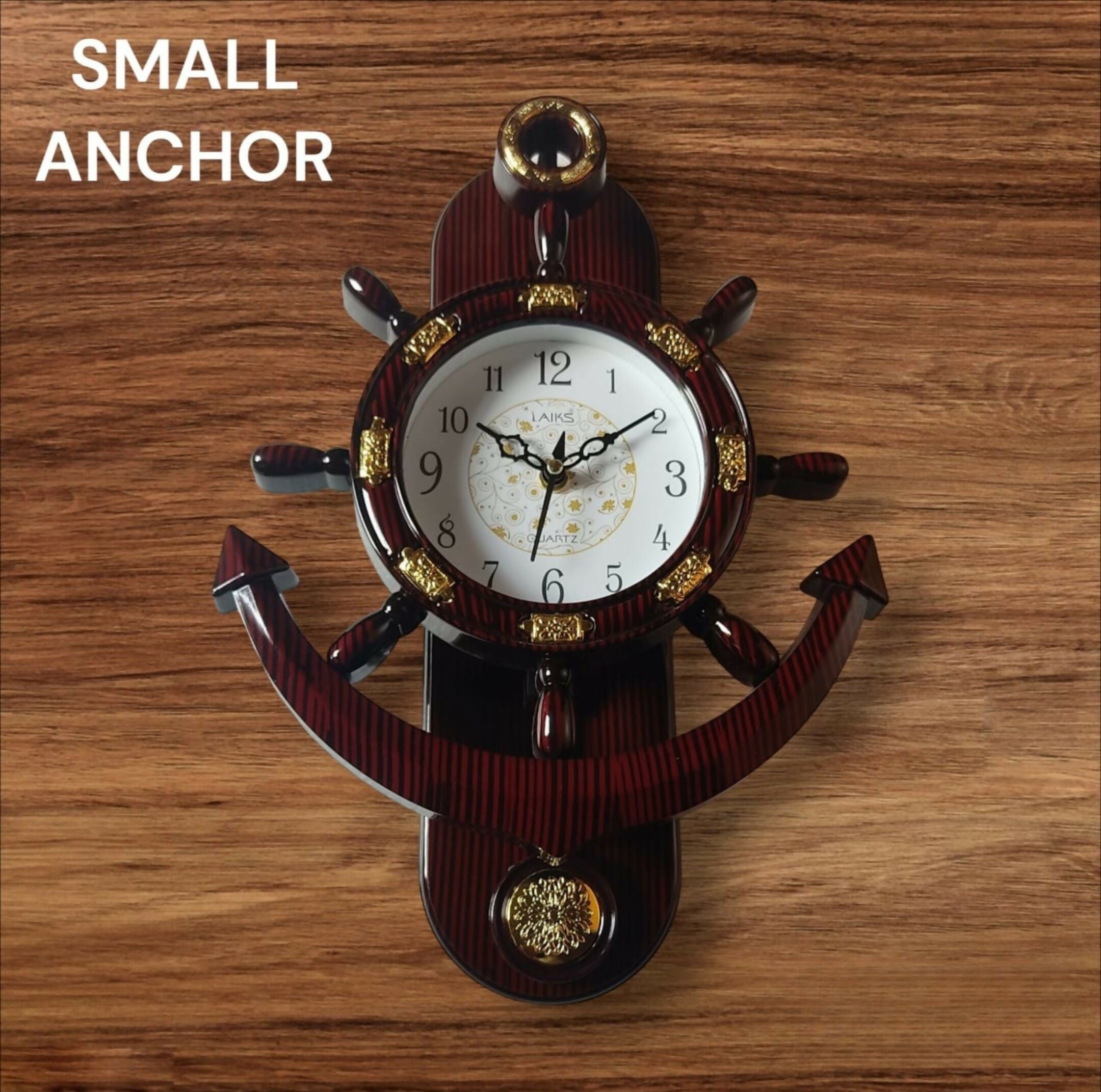 Small Pendulum Anchor Wall Clock - Sitarahub Sitarahub,