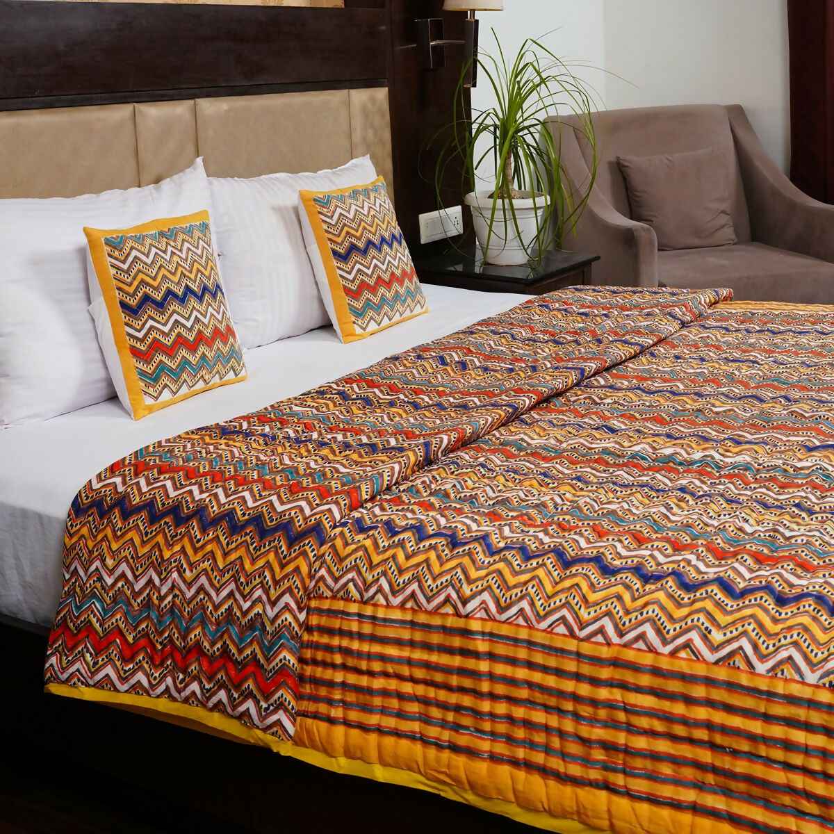 Organic Handmade Jaipur Quilt