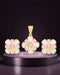 Blush Bloom Teardrop Pendant Set in Gold Finish - Sitarahub Sitarahub,