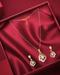 Dual-Tone Paisley Chain Pendant Set - Sitarahub Sitarahub,