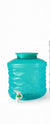 Medium Blue-Green Plastic Water Dispenser with Tap & Lid – 10 L