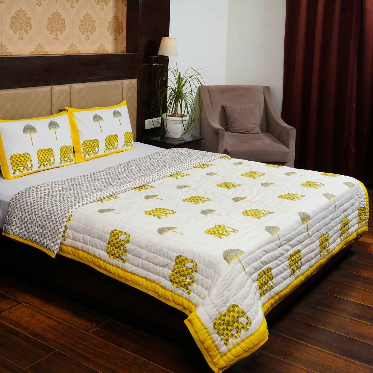 Organic Handmade Jaipur Quilt