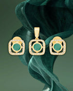 Rose Radiance Pendant Set in Gold Finish - Sitarahub Sitarahub,