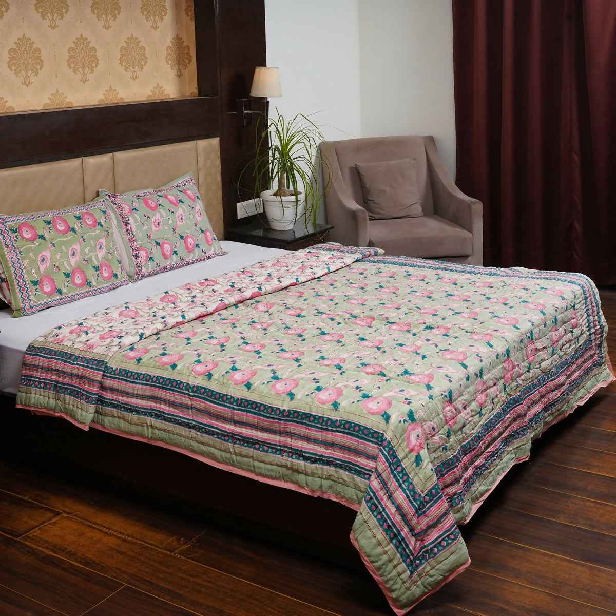 Organic Handmade Jaipur Quilt