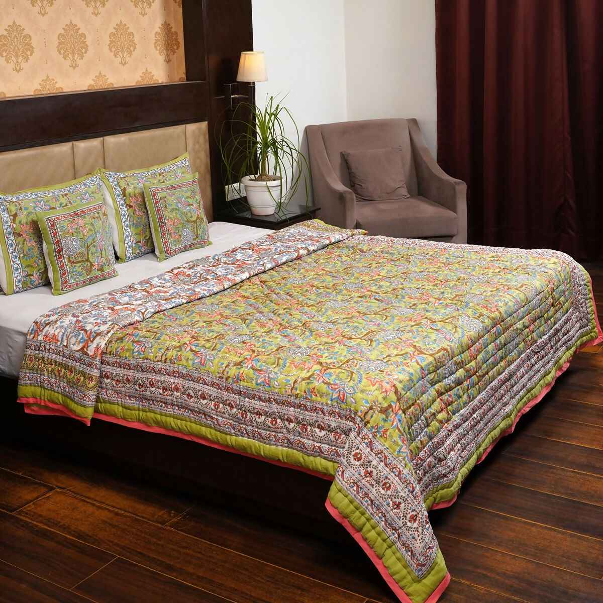 Organic Handmade Jaipur Quilt