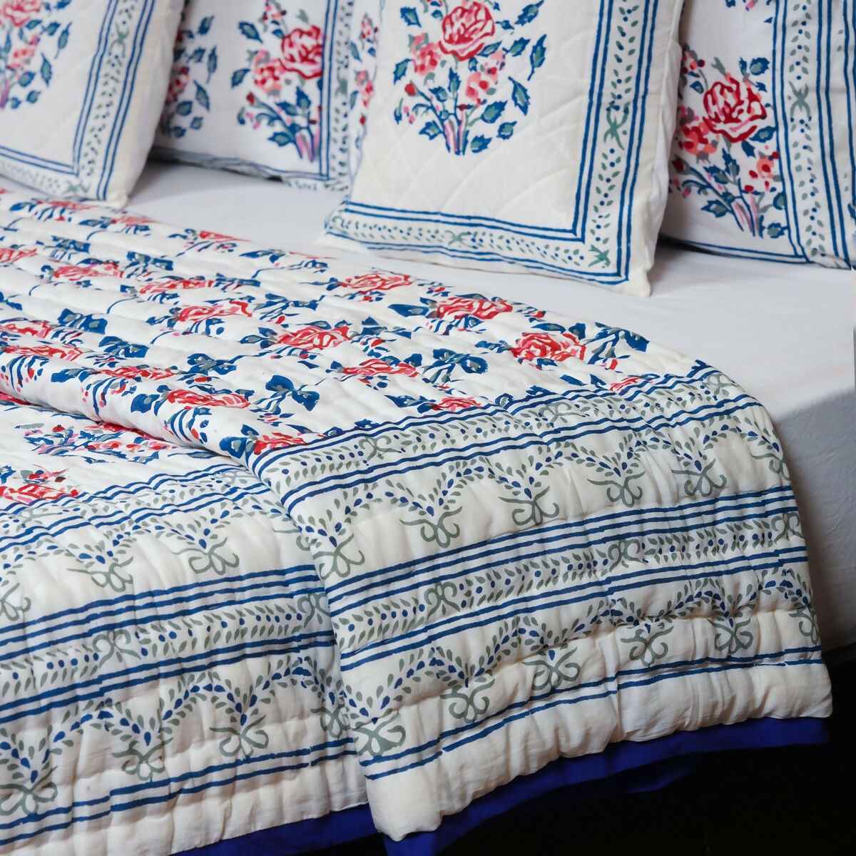 Organic Handmade Jaipur Quilt