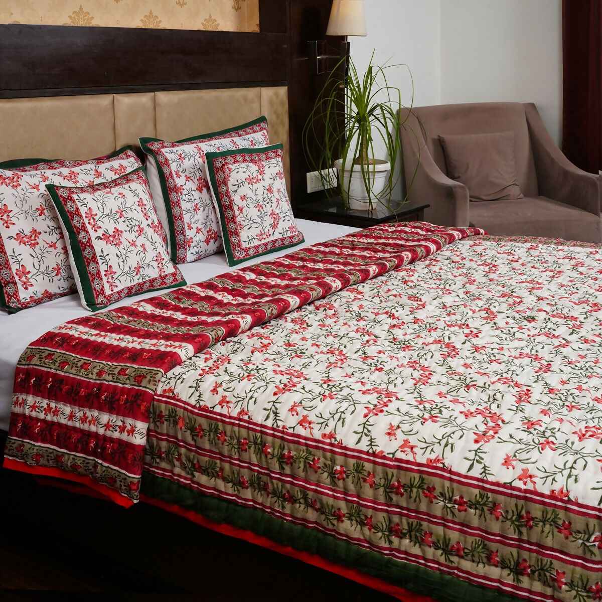 Organic Handmade Jaipur Quilt