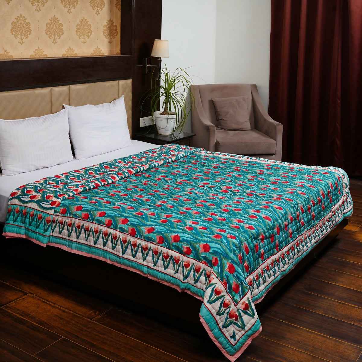 Organic Handmade Jaipur Quilt