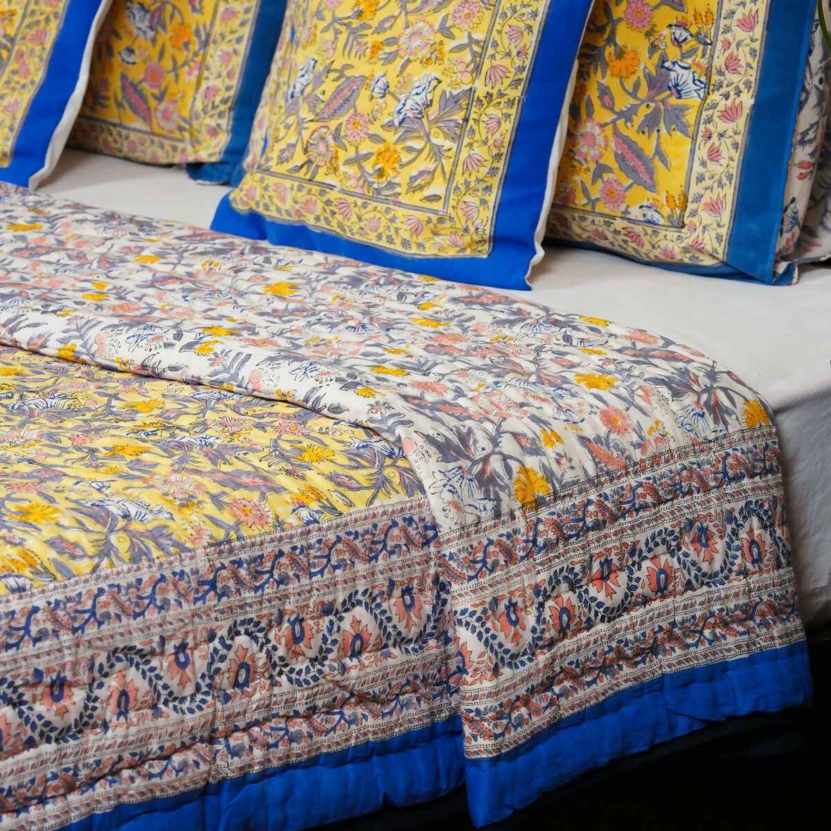 Organic Handmade Jaipur Quilt