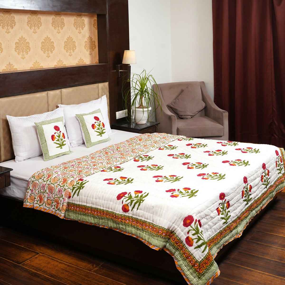 Organic Handmade Jaipur Quilt