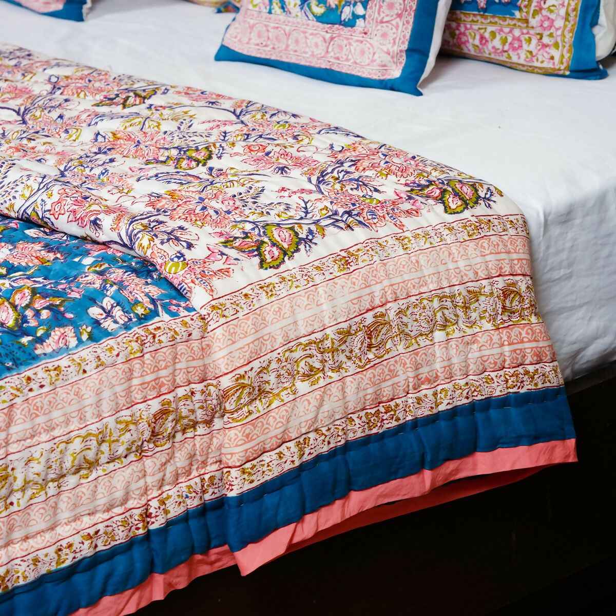 Organic Handmade Jaipur Quilt