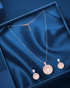Radiant Copper-Silver Floral Pendant Set - Sitarahub Sitarahub,