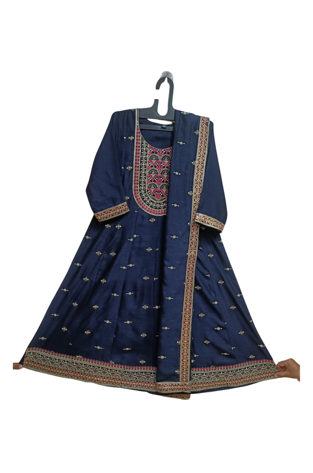 Blue Lobelia Anarkali Churidar Suit-2