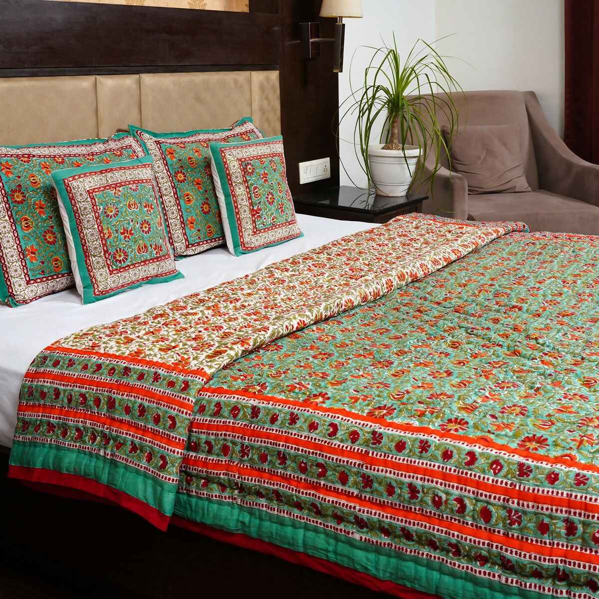 Organic Handmade Jaipur Quilt