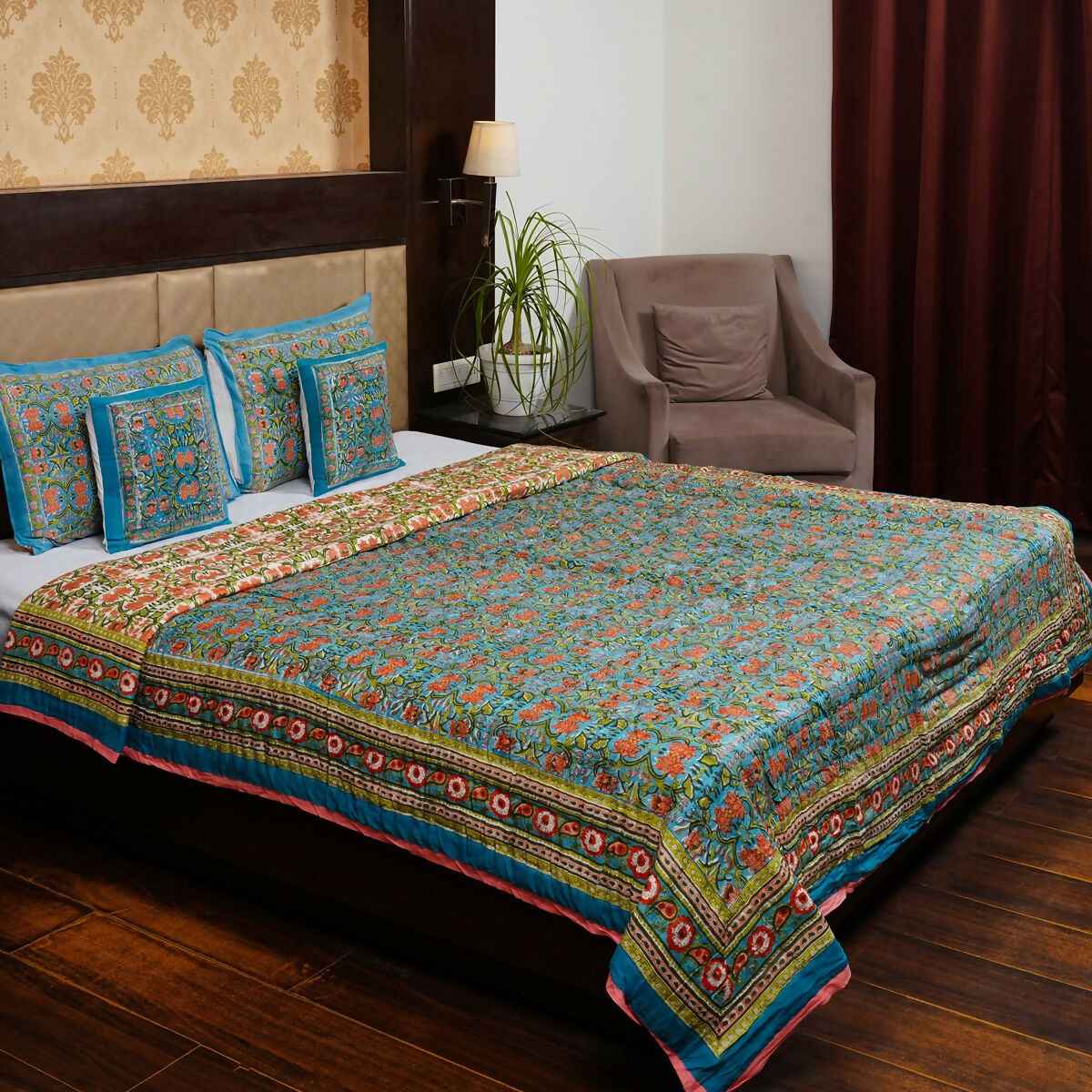 Organic Handmade Jaipur Quilt