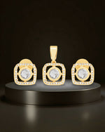 Rose Radiance Pendant Set in Gold Finish - Sitarahub Sitarahub,