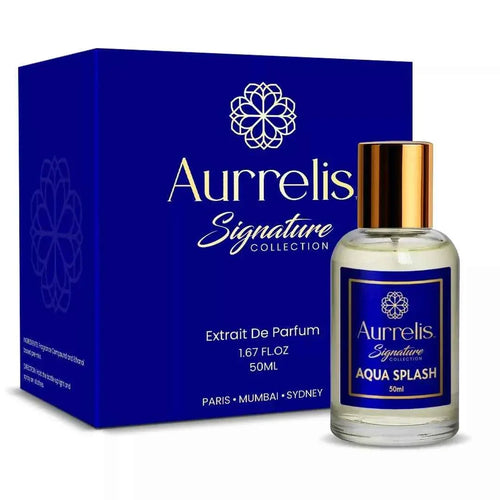 Aurrelis Signature Aqua Splash Extrait De Parfum – Long Lasting Fresh Aqua Fragrance for Unisex – 50 ml - Sitarahub