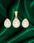 Classic Dewdrop Crystal Pendant Set with Earrings - Sitarahub Sitarahub,