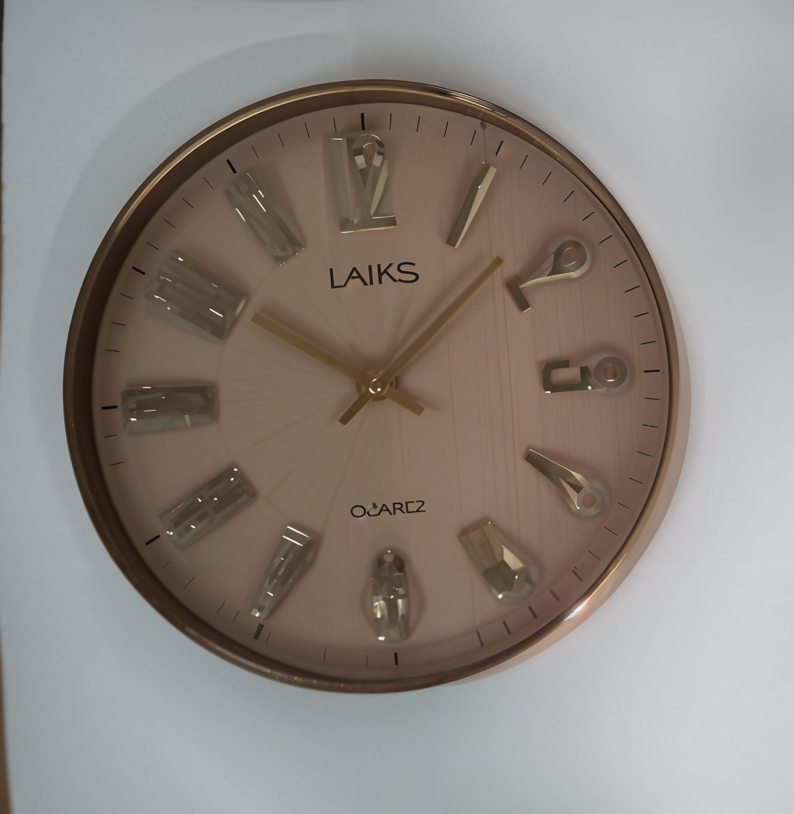 Modern Metallic Number Wall Clock - Sitarahub Sitarahub,