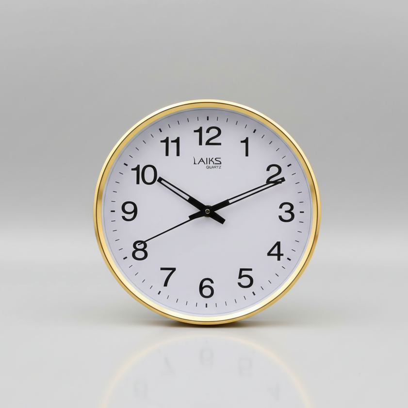 LAIKS Quartz Round Wall Clock – Classic Design - Sitarahub