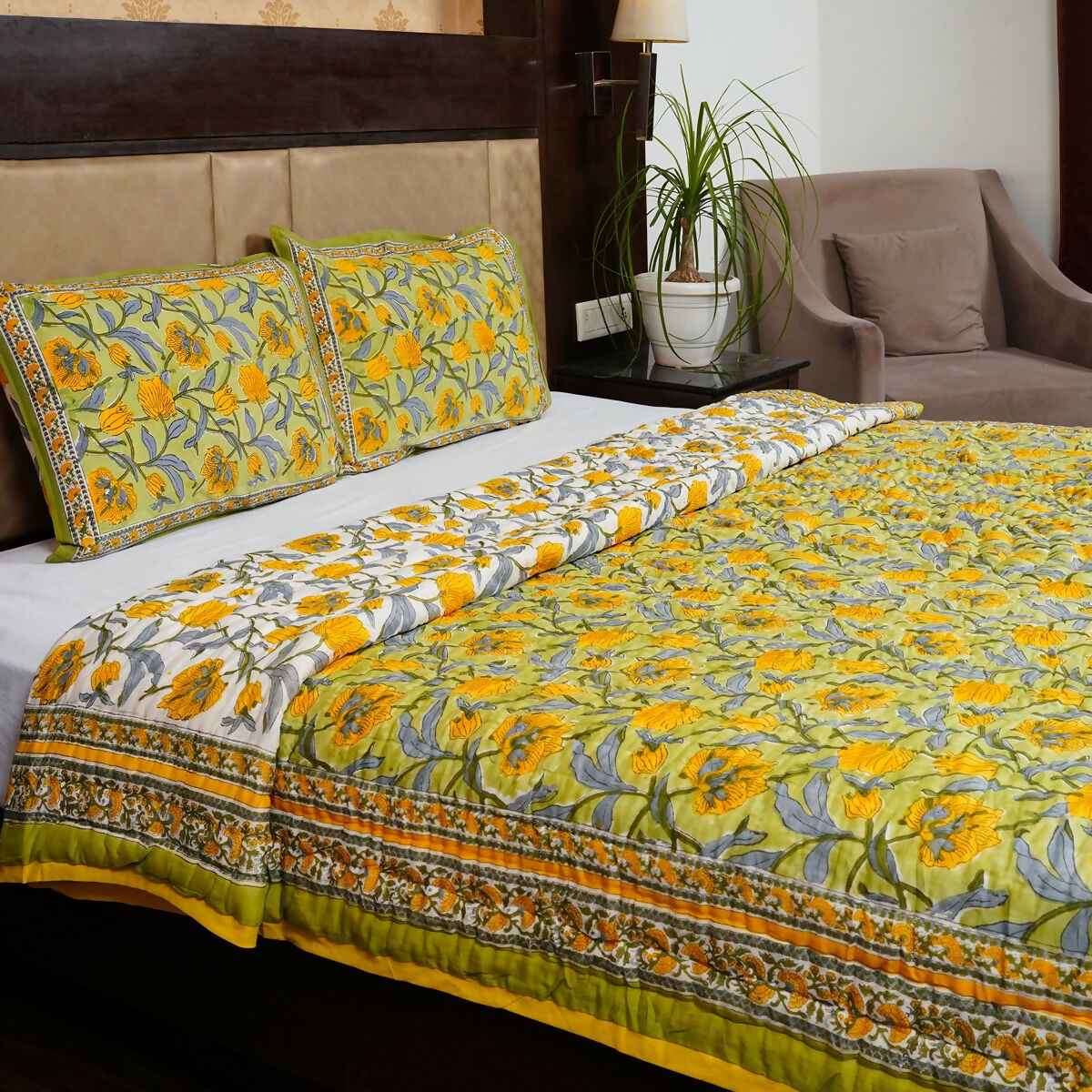 Organic Handmade Jaipur Quilt