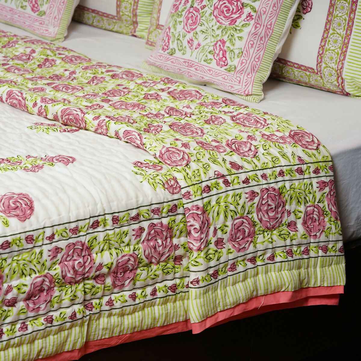 Organic Handmade Jaipur Quilt