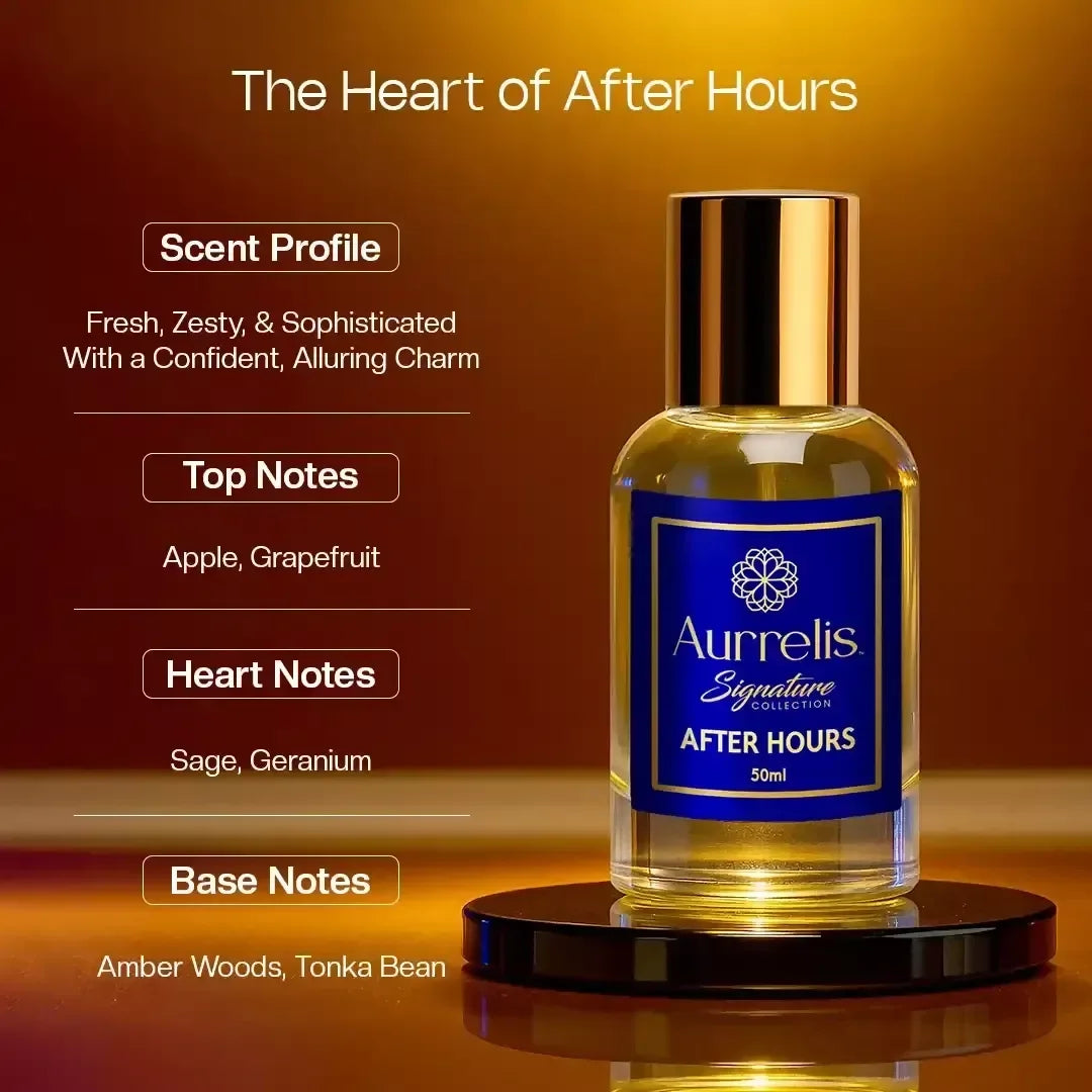 Aurrelis Signature Flame & Amber for Women| Long Lasting Luxury Fragrance | Warm Amber & Woody Notes | Extrait De Parfum – 50 ml - Sitarahub