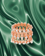 Statement 92.5 Sterling Silver Ring with Clear CZ Stones - Sitarahub Sitarahub,