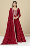 Chocolate Cosmos Anarkali Churidar Suit
