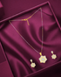 Elegant Dual-Tone Star Motif Pendant Set - Sitarahub Sitarahub,