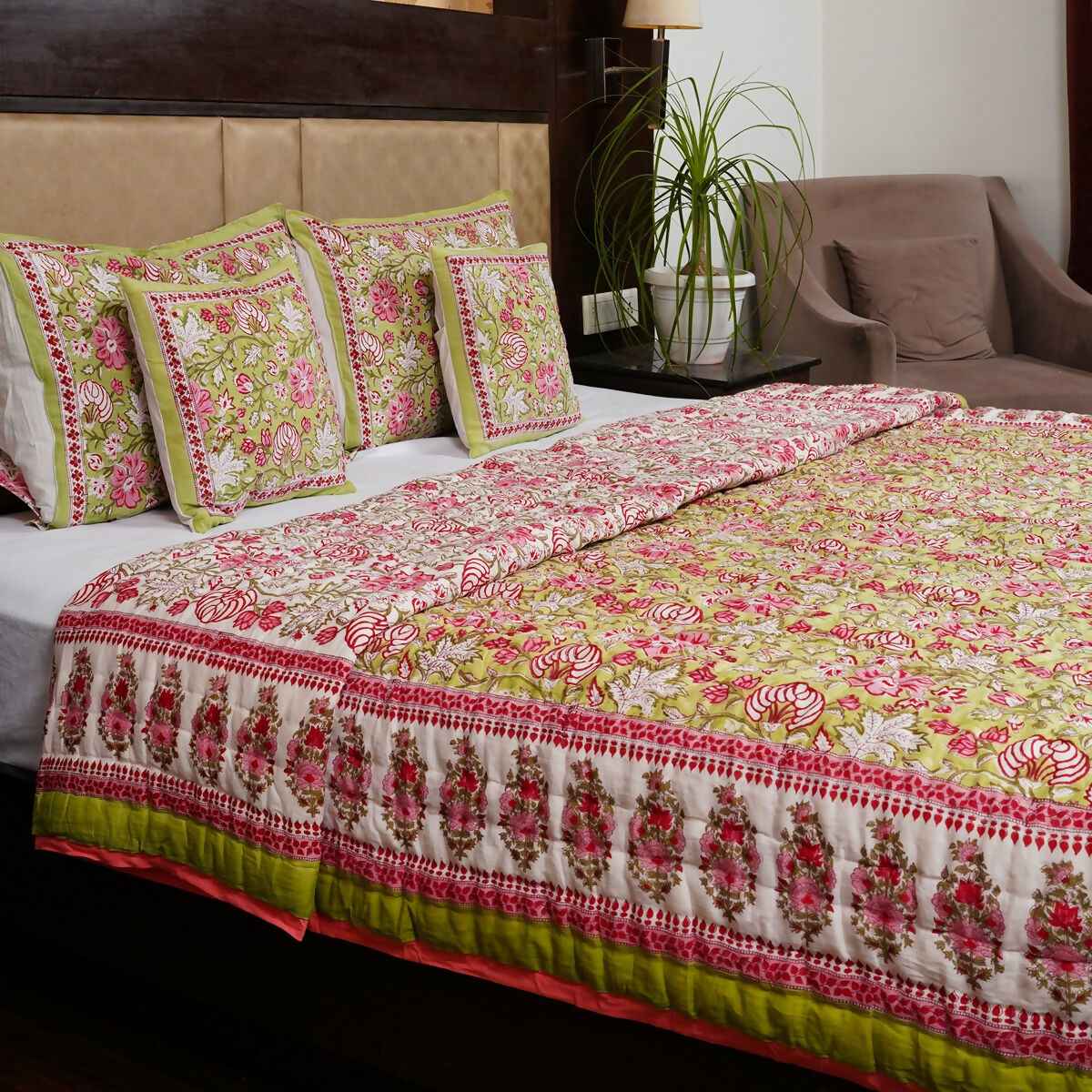 Organic Handmade Jaipur Quilt