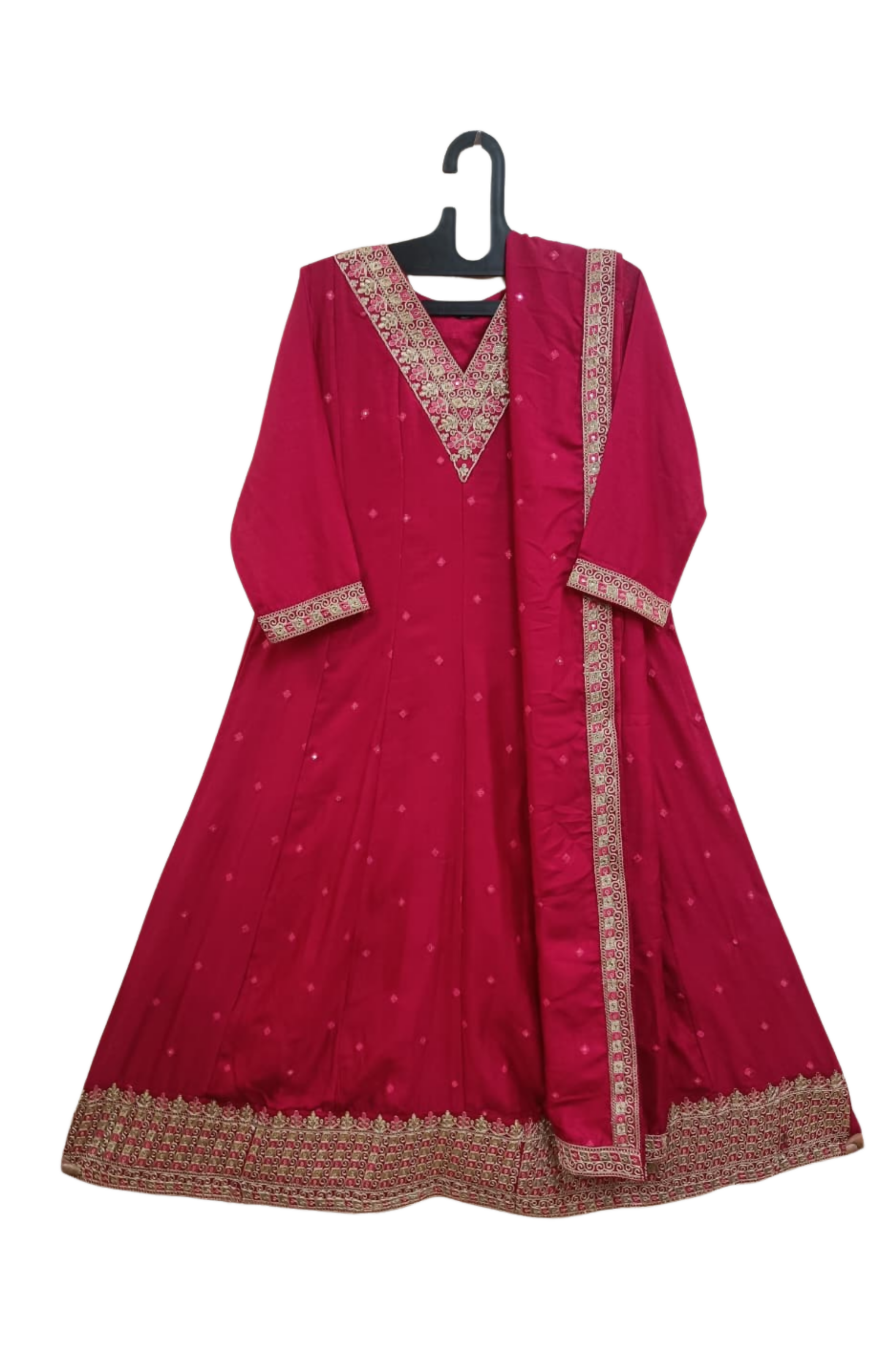 Rouge Anarkali Churidar Suit