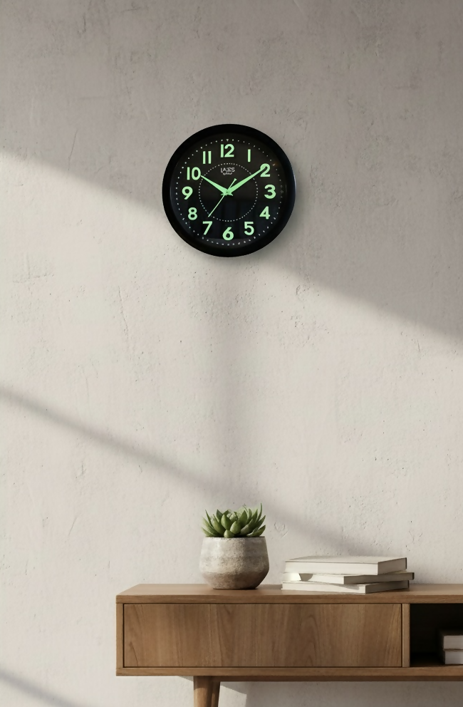 LAIKS Quartz Luminous Wall Clock - Night Glow
