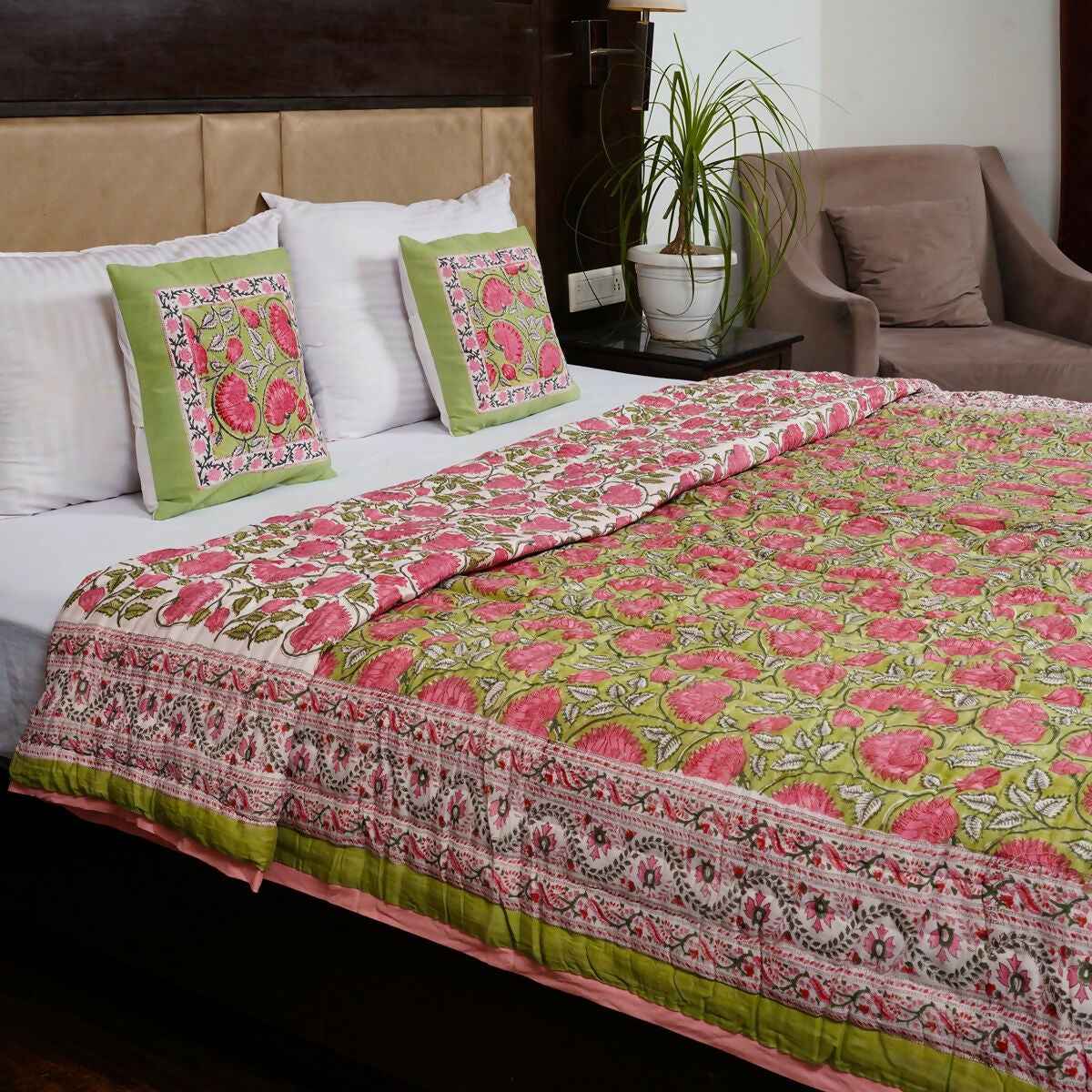 Organic Handmade Jaipur Quilt