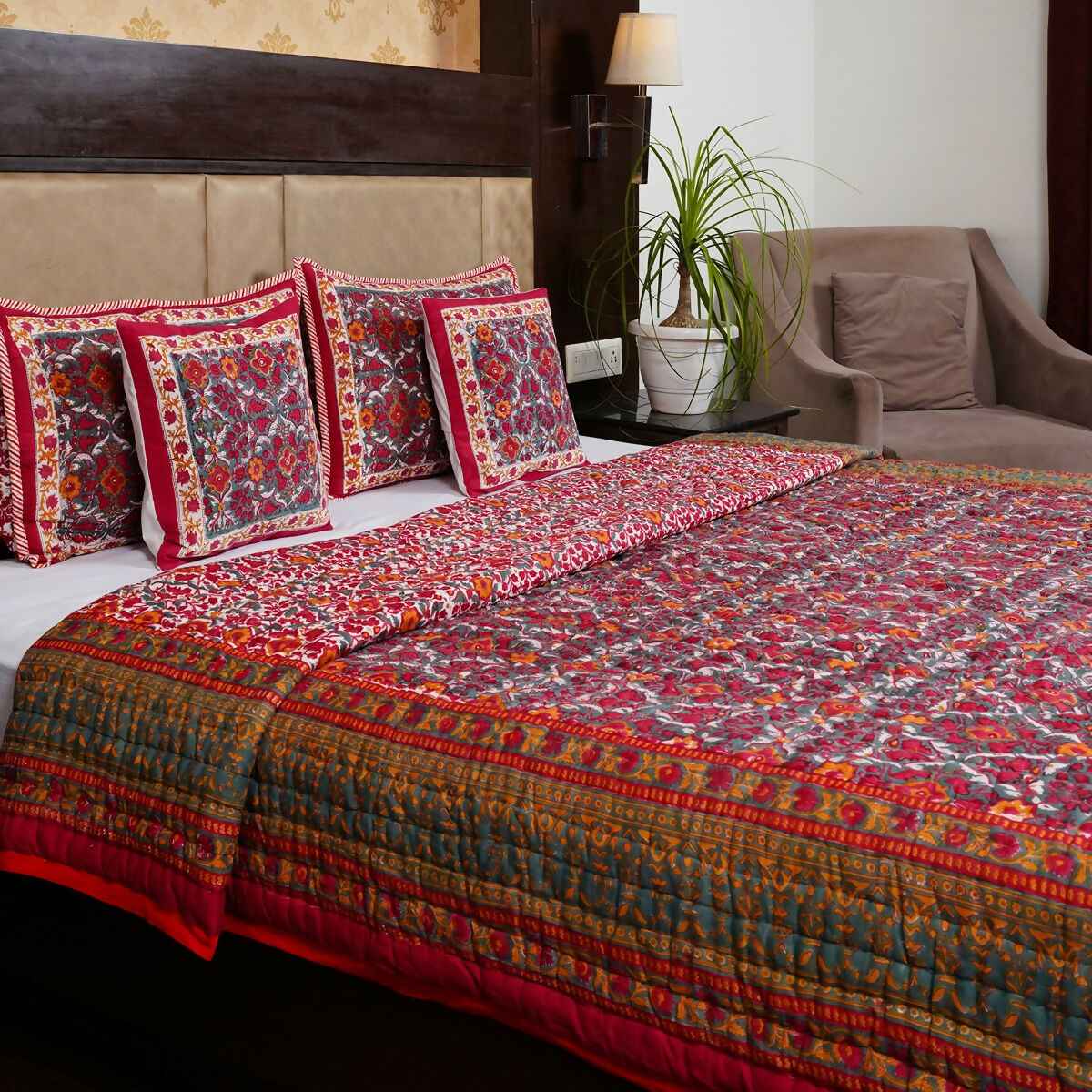 Organic Handmade Jaipur Quilt