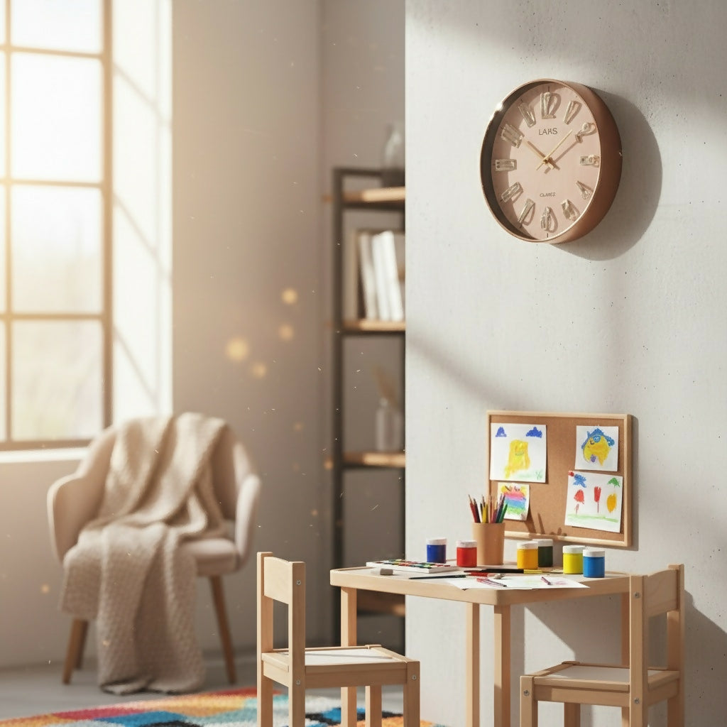 Modern Metallic Number Wall Clock - Sitarahub Sitarahub,