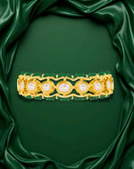 Elegant Kundan & Ruby Work Gold-Plated Moti Kada - Sitarahub Sitarahub,