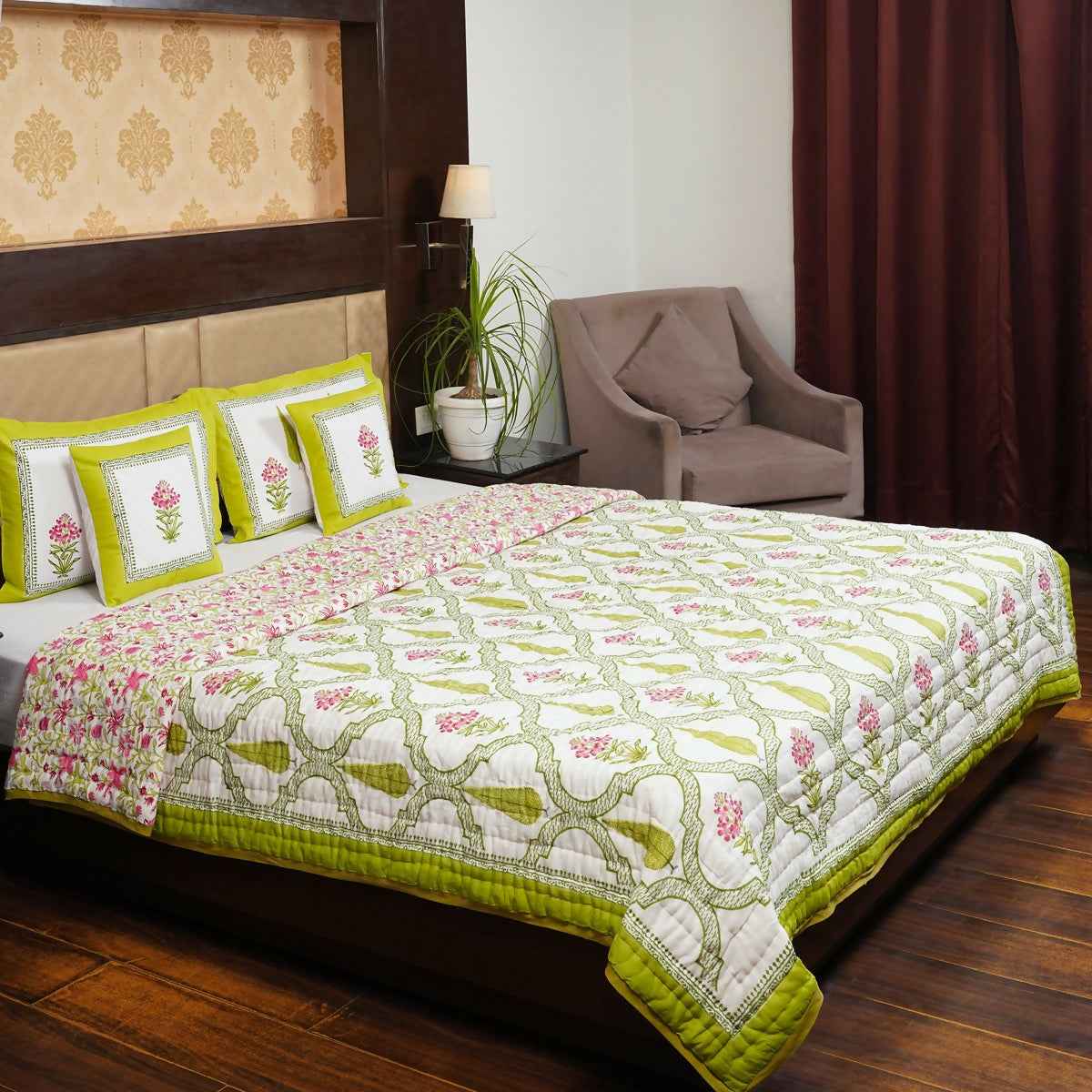 Organic Handmade Jaipur Quilt