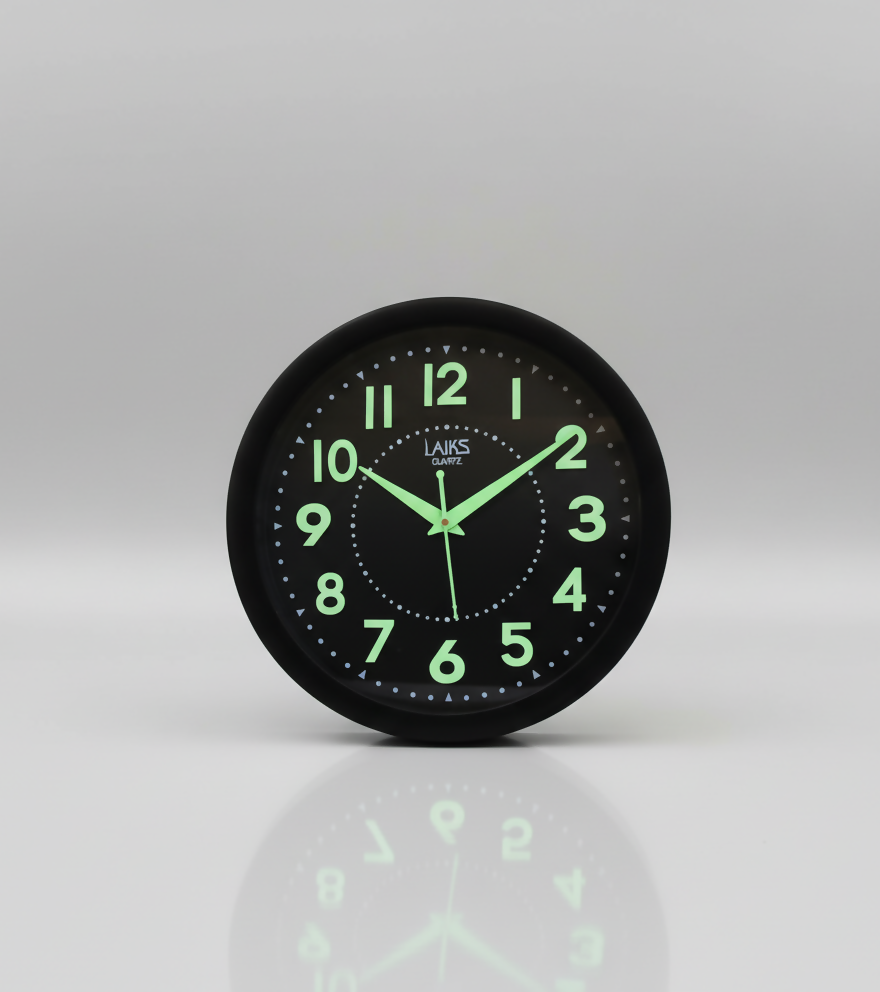 LAIKS Quartz Luminous Wall Clock - Night Glow - Sitarahub
