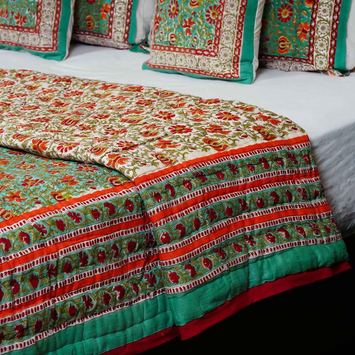 Organic Handmade Jaipur Quilt