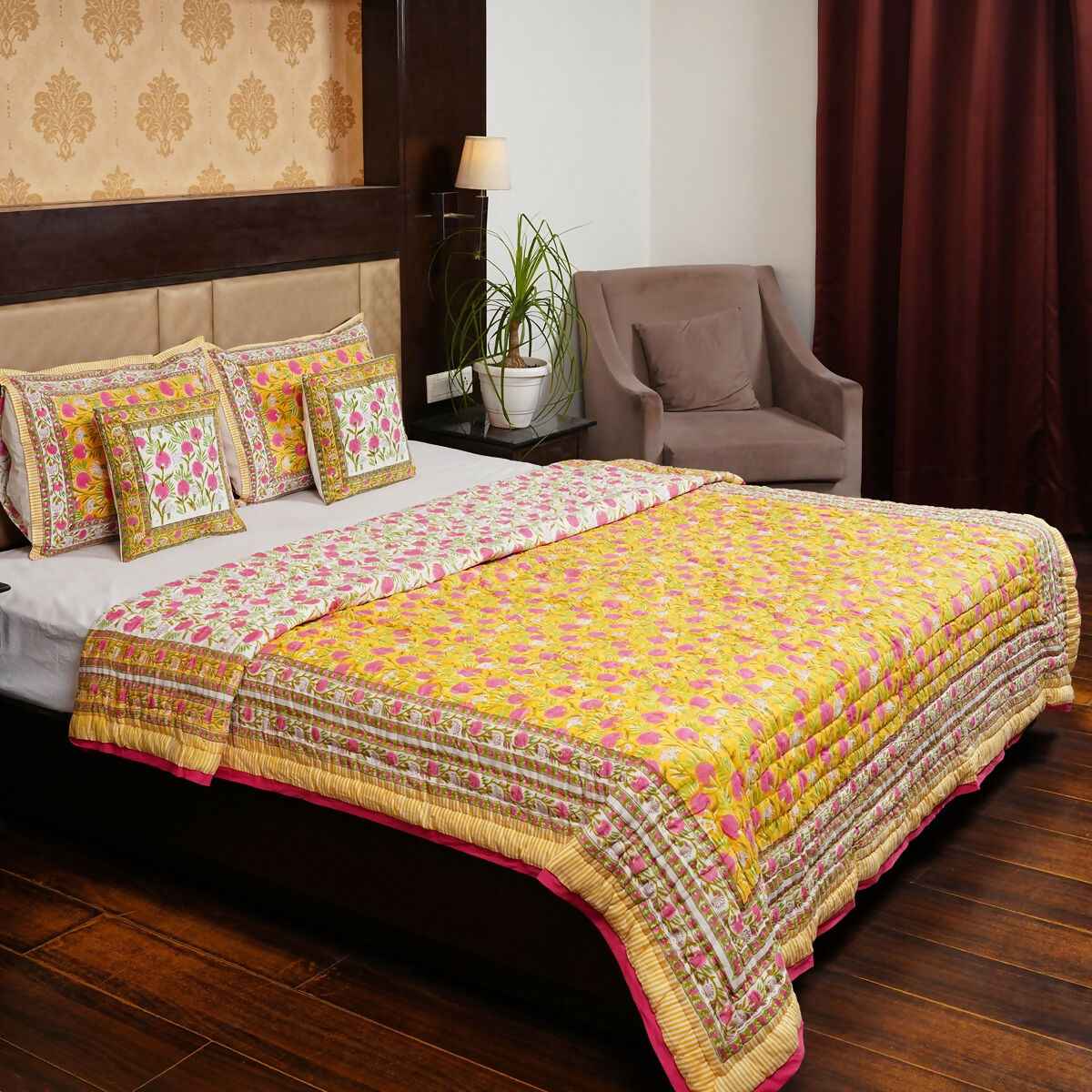 Organic Handmade Jaipur Quilt