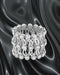 Statement 92.5 Sterling Silver Ring with Clear CZ Stones - Sitarahub Sitarahub,