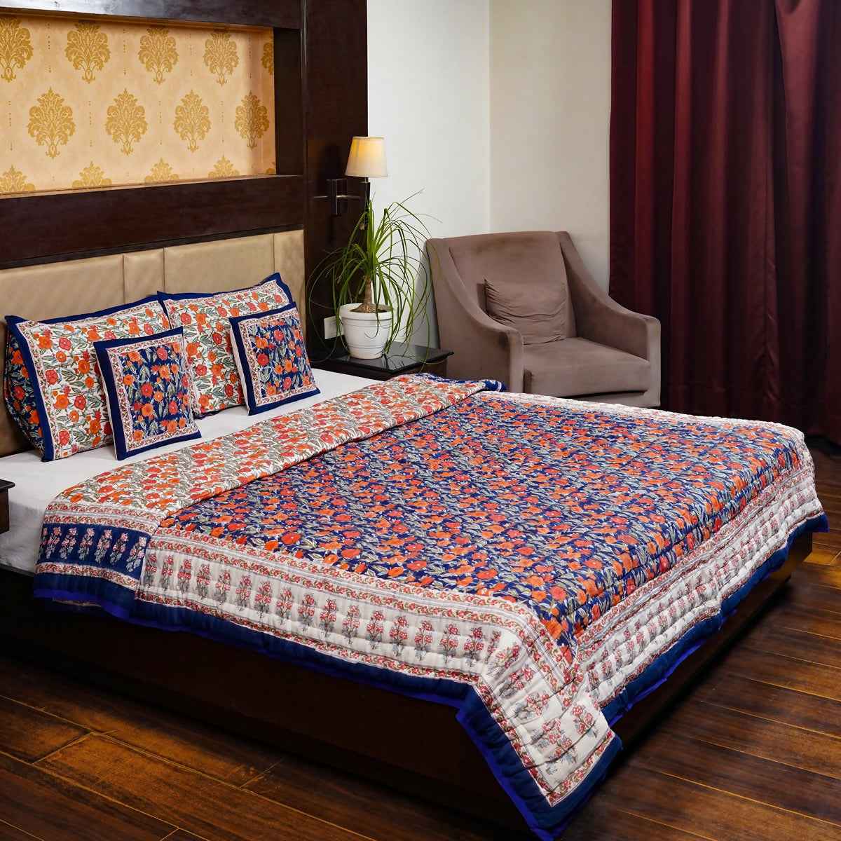 Organic Handmade Jaipur Quilt